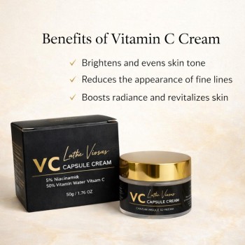 Βιταμίνη C Capsule Cream με Υαλουρονικό Οξύ, Νιασιναμίδη και Πεπτίδια – Κρέμα Λάμψης και Ενυδάτωσης