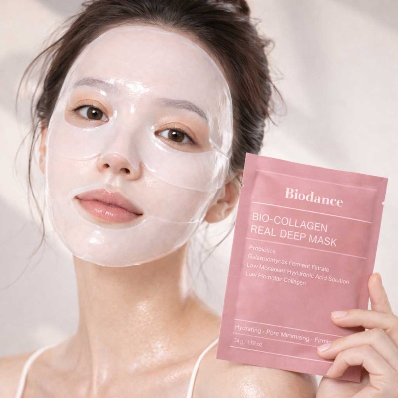 Μάσκα προσώπου Biodance Bio-Collagen με κολλαγόνο για βαθιά ενυδάτωση, λάμψη, σύσφιξη και λεία επιδερμίδα
