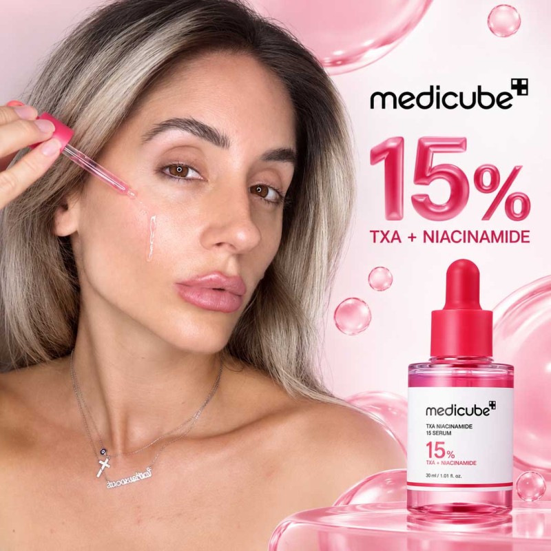 Ορός προσώπου με 15% Νιασιναμίδη και Tranexamic Acid για λιπαρότητα, πόρους και δυσχρωμίες